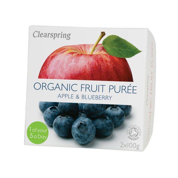 Clearspring Organic Apple & Blueberry Puree