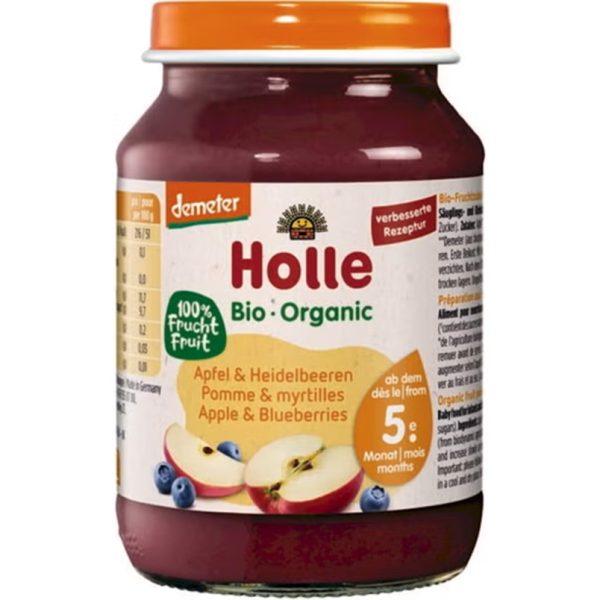 Holle Organic Jar Apple and Blueberry
