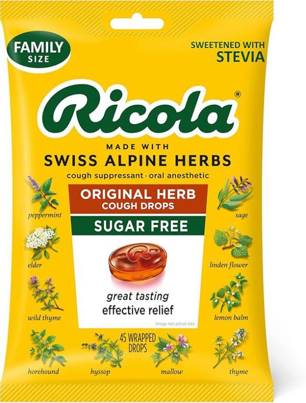 Ricola Sugar Free Original Herb Lozenges with Stevia