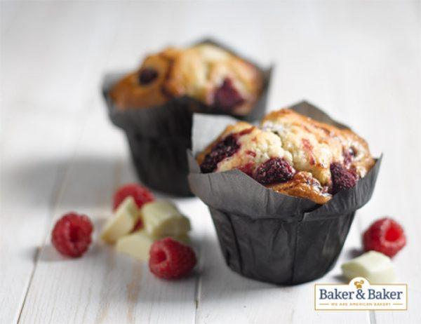 Raspberry & White Chocolate Muffin