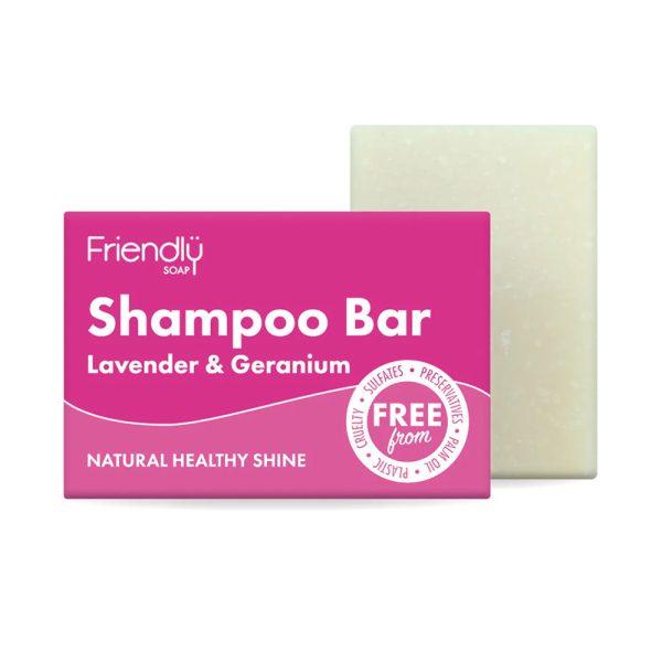 Friendly Soap Natural Shampoo Bar Lavender & Geranium