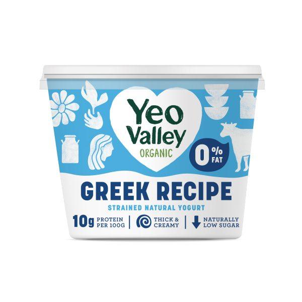 Yeo Valley Organic 0% Fat Greek Natural Yogurt