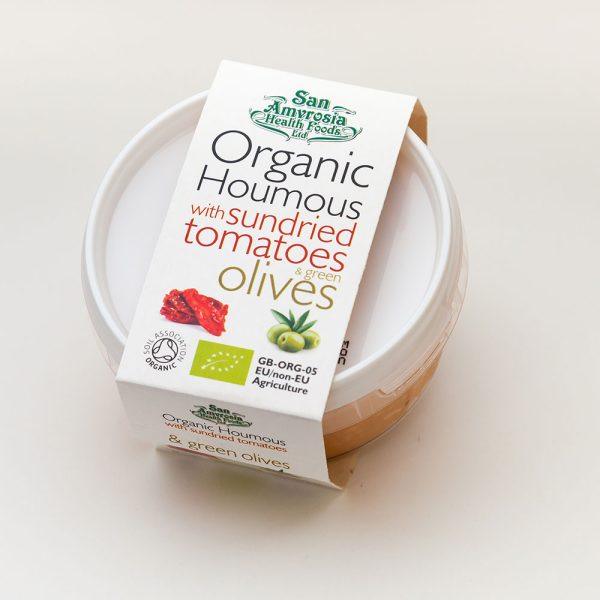 San Amvrosia Org Houmous with Sundried Tomato and Olive