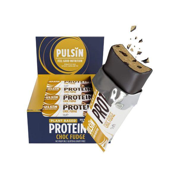 Pulsin Enrobed Choc Fudge Protein Bar