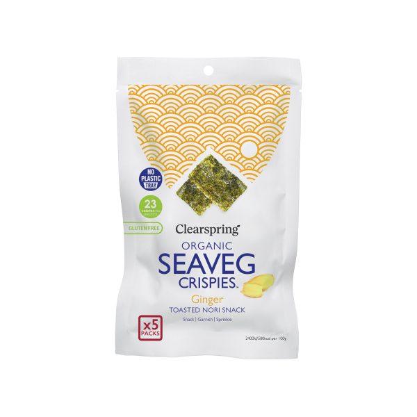 Clearspring Organic Seaveg Crispies Multipack Ginger
