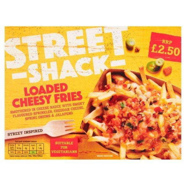 Street Shack Loaded Fries Price Marked £2.50
