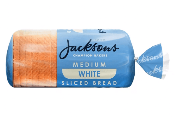 Jacksons Sliced White Sandwich Bread 14+2