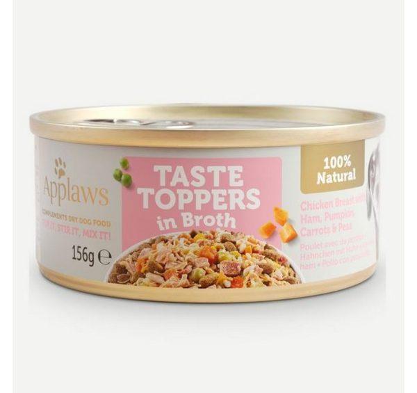 Applaws Taste Toppers Nat Wet Dog Food Chick Ham Veg Broth