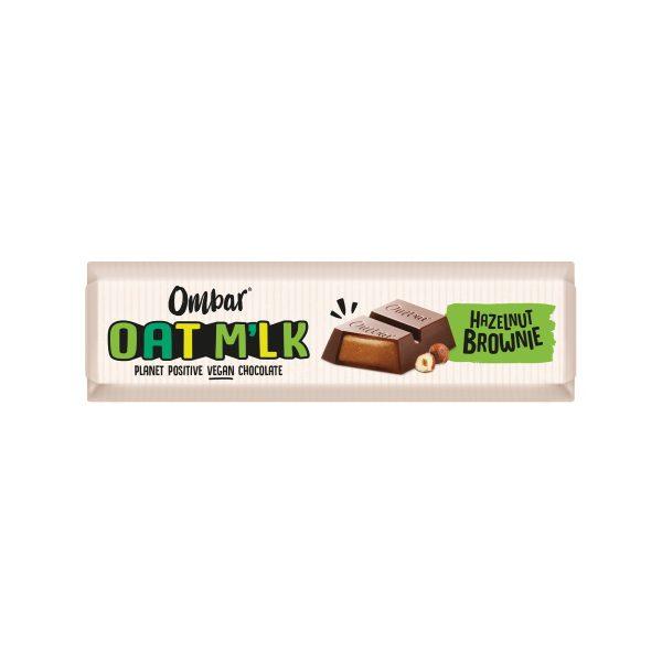 Ombar Organic Oat M'lk Hazelnut Brownie Filled Choc Bar