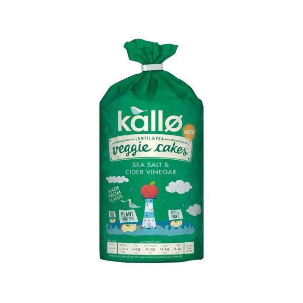 Kallo Lentil and Pea Veggie Cakes Sea Salt and Cider Vinegar