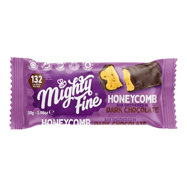 Mighty Fine Dark Chocolate Honeycomb Bar
