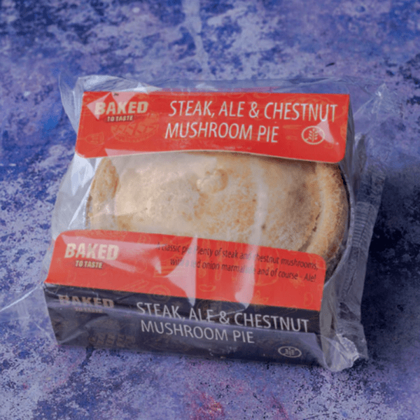 Baked To Taste Steak Ale & Mushroom Pie