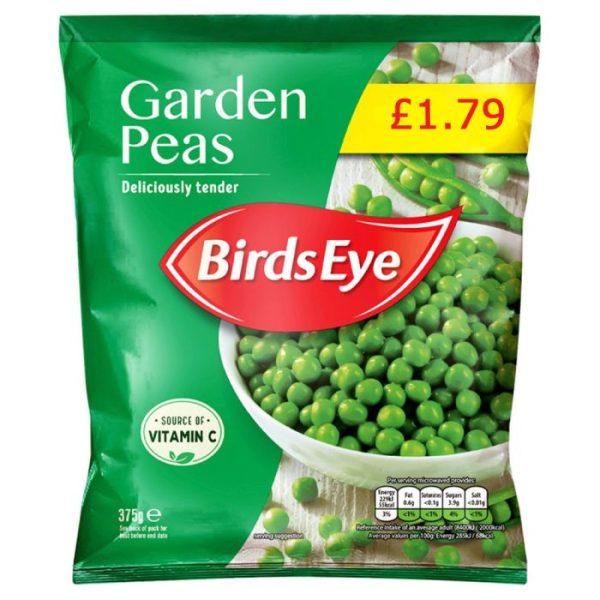 Birds Eye Garden Peas Price Marked £1.79
