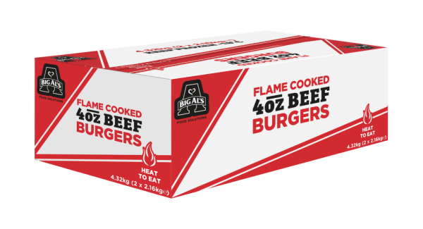 Big Al's Flame Cooked 4oz Beefburger