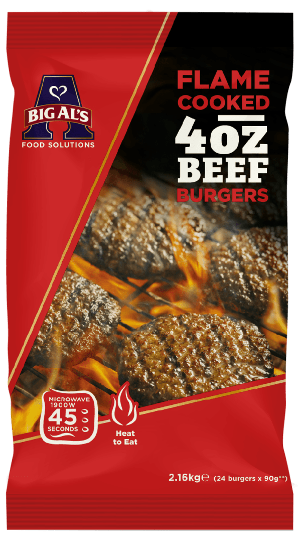 Big Al's Flame Cooked 4oz Beefburger - Image 2