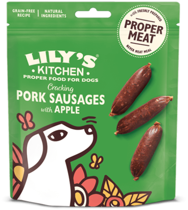 BTO Lily Dog Cracking Pork and Apple Sausages