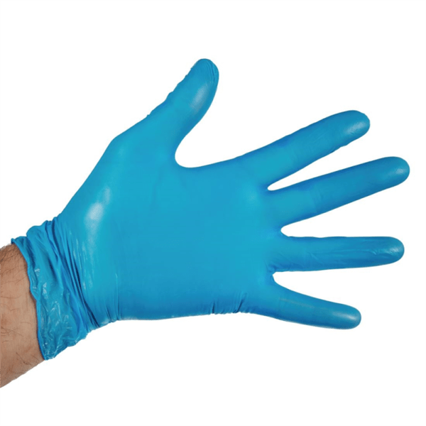 Extra Large Blue Vinyl Gloves