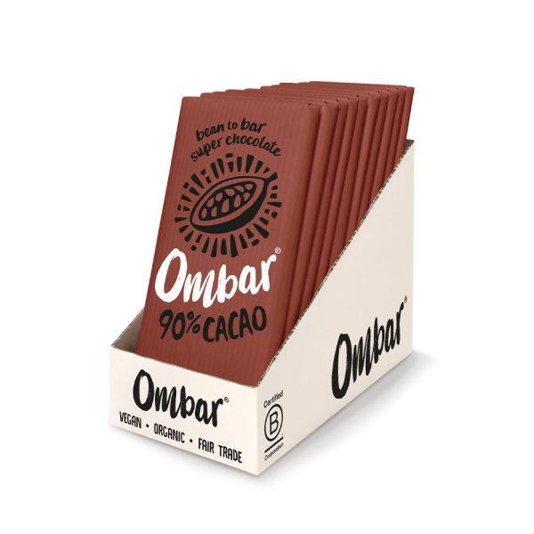 Ombar Organic 90% Cacao Chocolate Bar
