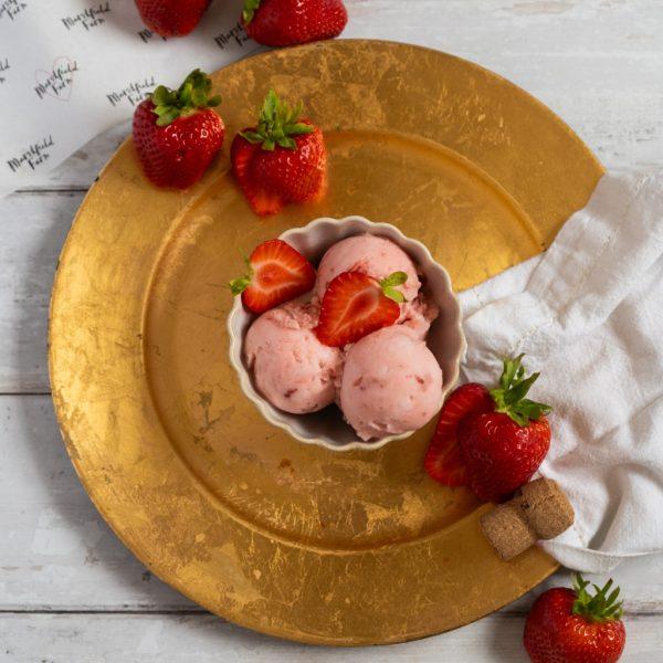 Marshfield Strawberry and Champagne Sorbet