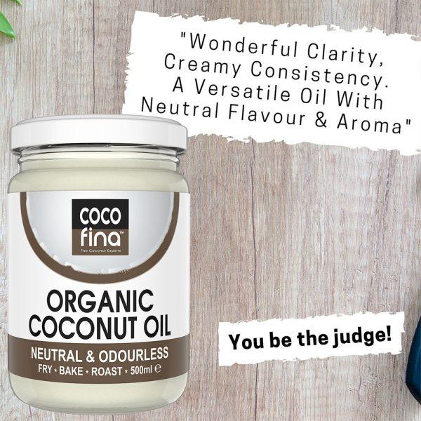 Cocofina Organic Coconut Oil Glass Jar