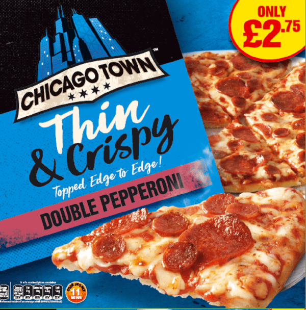 Chicago Town Thin & Crispy Pepperoni Price Marked £2.75