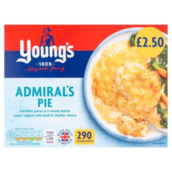 Youngs Admirals Pie Price Marked £2.50