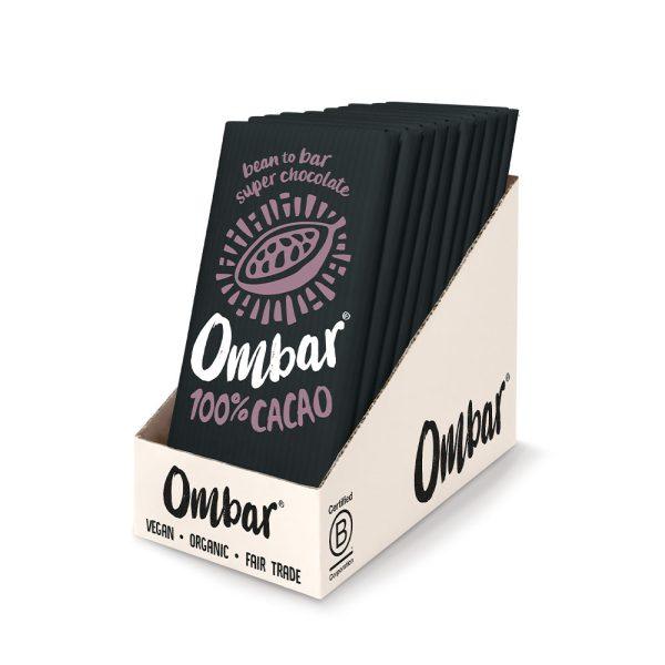 Ombar Organic 100% Cacao Chocolate Bar