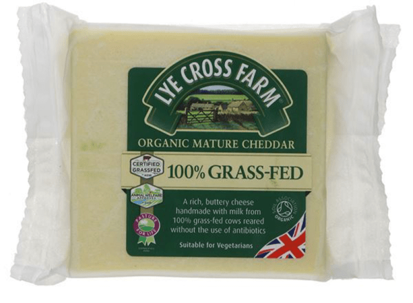 Lye Cross Organic Grass Fed Sharp Cheddar