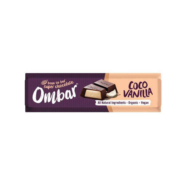 Ombar Organic Coconut Vanilla Filled Chocolate Bar