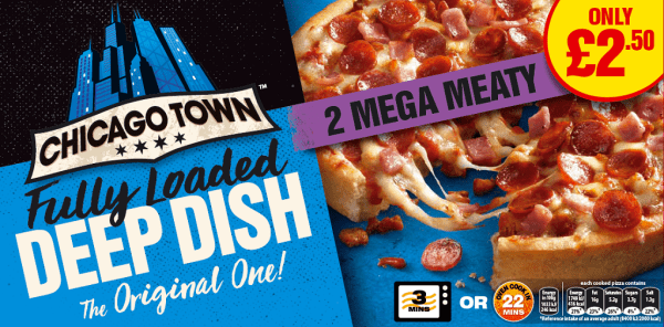 Chicago Town 2 Deep Dish Mega Meaty Price Marked £2.50 - Image 2