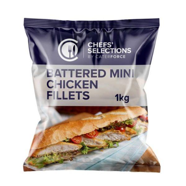 Chefs' Selection Battered Mini Chicken Fillets