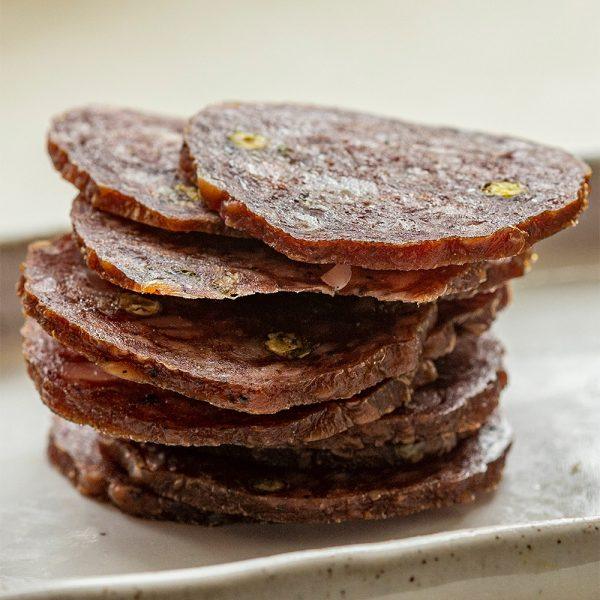 Hot Peppery Salami Slices
