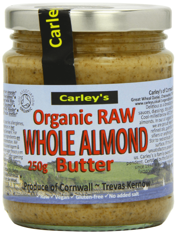 Carleys Organic Raw Almond Butter