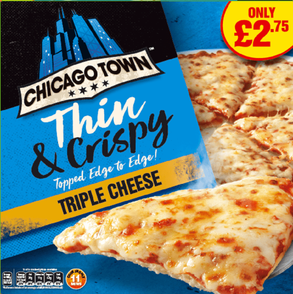 Chicago Town Thin & Crispy Cheese Price Marked £2.75