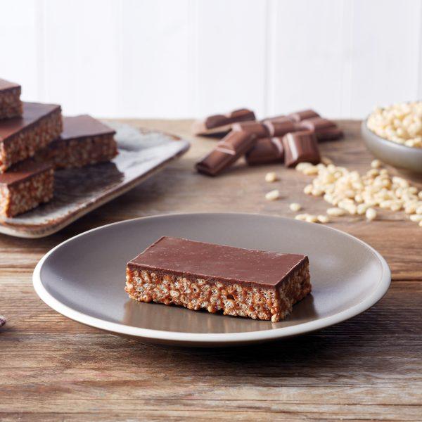 Chocolate Caramel Krispie Tray Bake