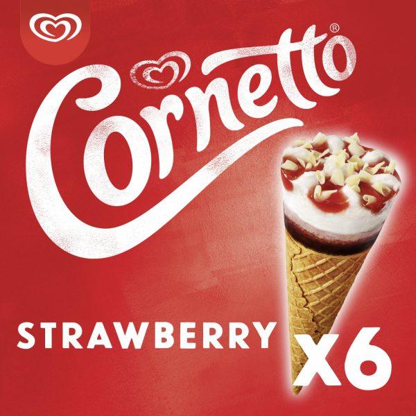 6 Cornetto Strawberry Multipack - Image 2