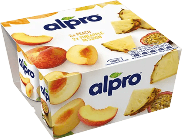 Alpro Soya Yofu Yellow Fruit Mix Peach and Exotic