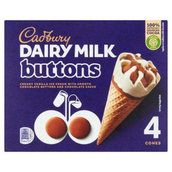 4 Cadbury Button Cone