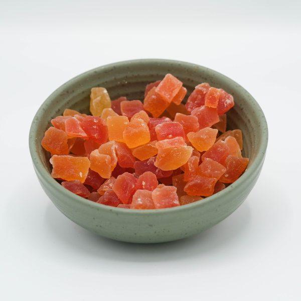 Diced Papaya