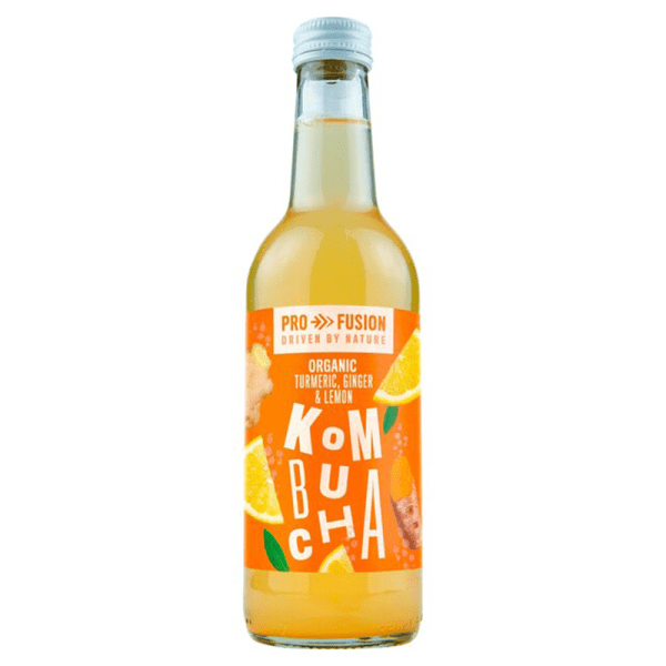 Profusion Organic Tumeric Lemon And Ginger Kombucha