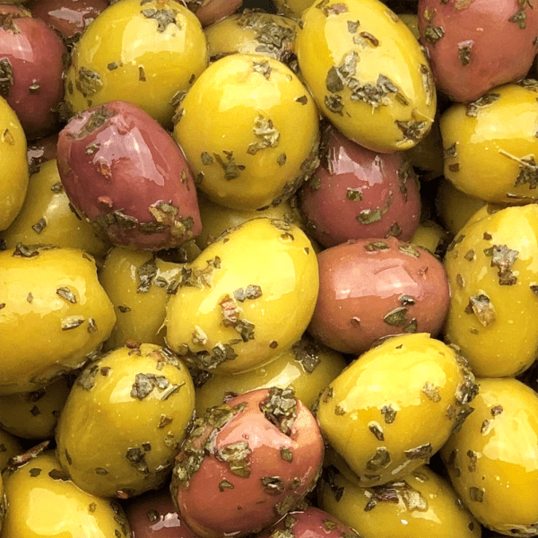 Pitted Mixed Olives Herbs