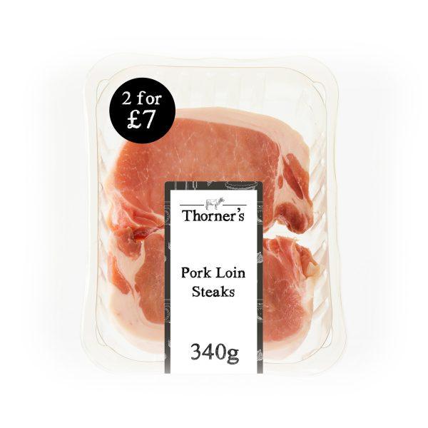 English Pork Loin Steaks 2 for £7