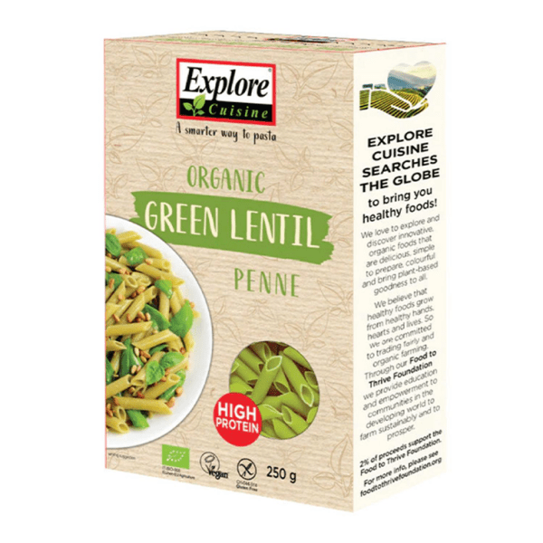 Explore Organic Green Lentil Penne