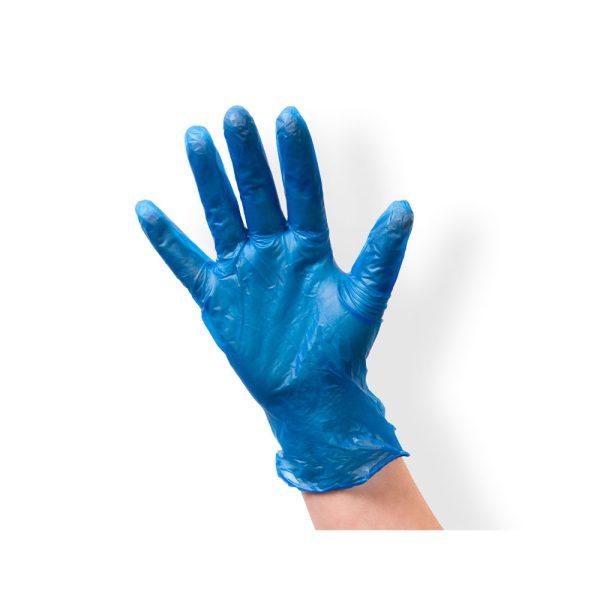 Large Blue Vinyl Powder Free Gloves