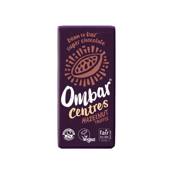 Ombar Organic Centres Hazelnut Truffle Raw