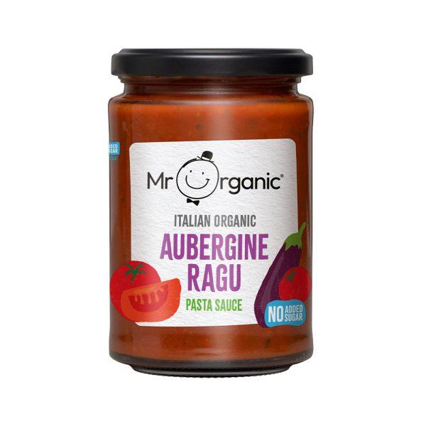 Mr Organic No Added Sugar Aubergine Ragu Pasta Sauce