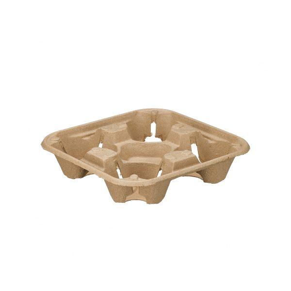 4 Cup Carry Tray Cardboard