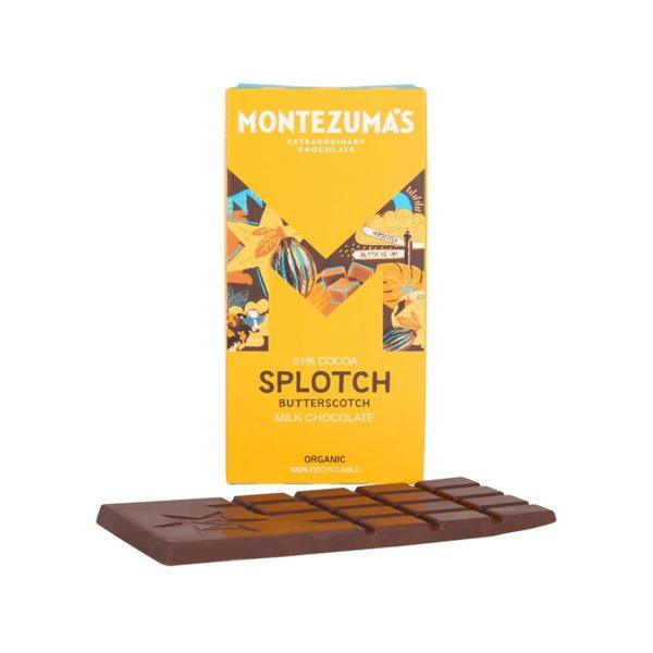 Montezumas Splotch Organic 51% Milk with Butterscotch