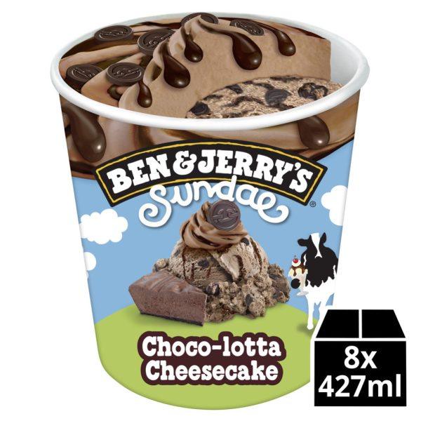 Ben & Jerrys Sundae Chocca Lotta Cheesecake
