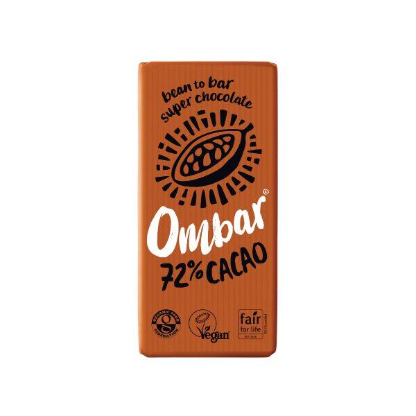 Ombar Organic 72% Dark Raw Chocolate